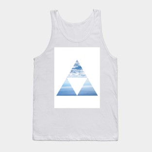 Abstract Geometric Cloud Art Tank Top